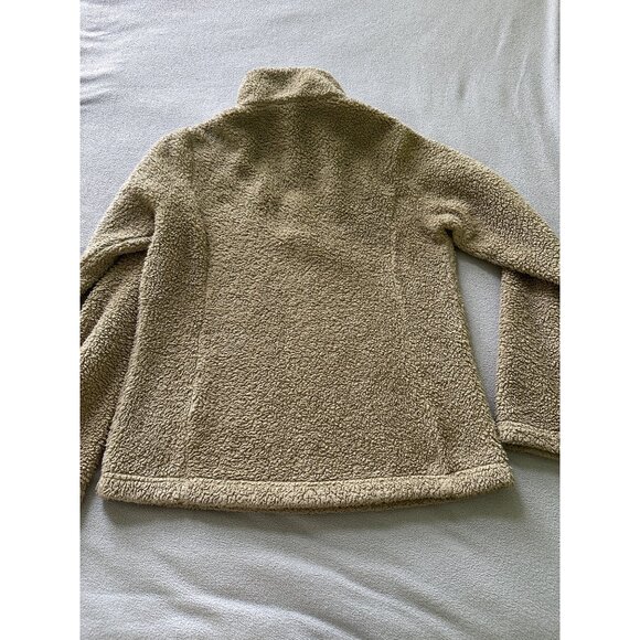 Patagonia Los Gatos Fleece Womens Medium 1/4 Zip Pullover Sherpa Fuzzy FLAW - Picture 8 of 9